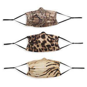 New Apparis Winnie Tan Leopard, Tiger & Python 3 PCS Face Non Medical Masks